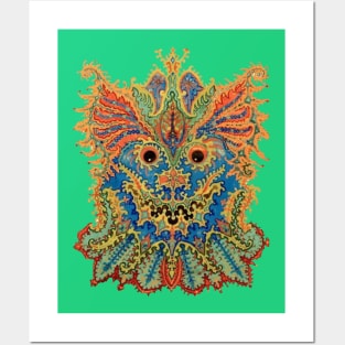 Louis Wain, Kaleidoscope Cat Posters and Art